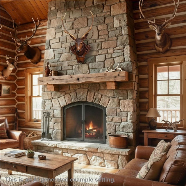 Large Naturalistic Black Forest Carved Stag Head, Ca. 1920s For Sale - Image 6 of 11