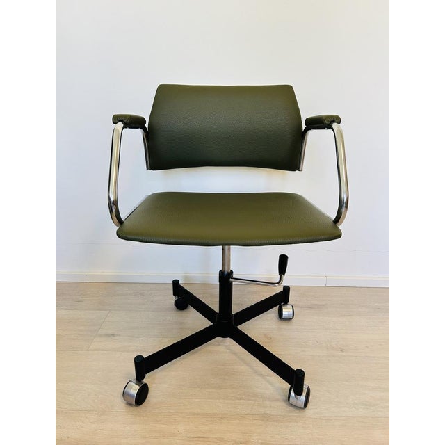 Vintage Olive Desk Chair from Kovona, 1976 For Sale - Image 4 of 10