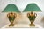 Vintage Classic Baroque-Style Painted Ceramic Urn Table Lamps, Set of 2 For Sale - Image 17 of 17