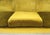 Italian MId Century Modern Gold Velvet Upholstery Cloud Shape Sofa Cast Brass Legs