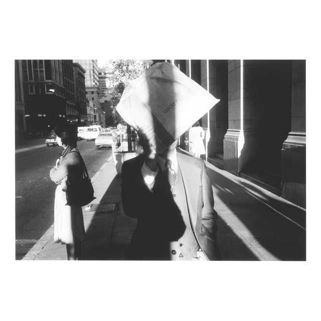 Michael Ormerod, Man with Newspaper, Photographic Print For Sale