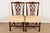 English Kindel Furniture Georgian Carved Mahogany Side Chairs or Dining Chairs, Pair For Sale - Image 3 of 14