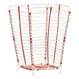 Metal Paper Bin, 1950s For Sale