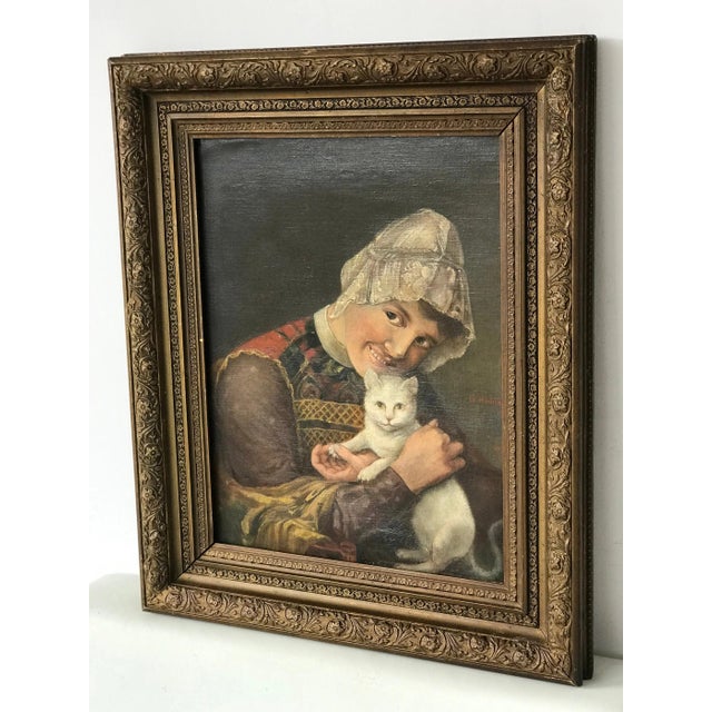 Ivory B. Hartman, Portrait Composition, 1907, Oil Painting on Canvas, Framed For Sale - Image 8 of 8