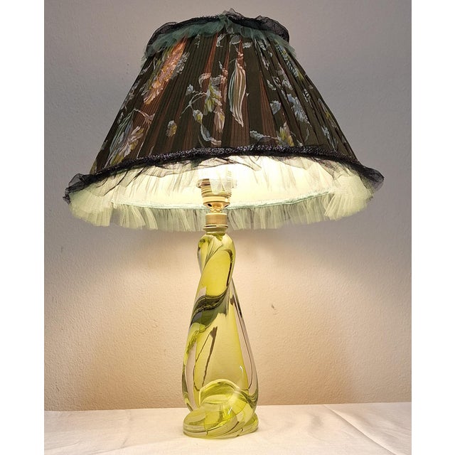 1970s Vintage Table Lamp from Cristalleries De Val St Lambert, 1970s For Sale - Image 5 of 9