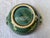 Vintage Green Glazed Ceramic Pottery Bowl With Side Handles For Sale - Image 9 of 12