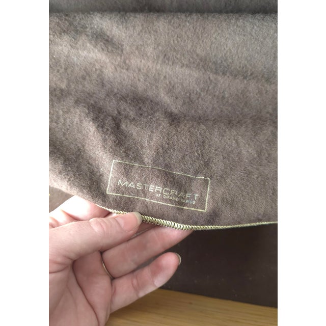 Black Lacquer and Brass Sideboard by Mastercraft For Sale - Image 11 of 11