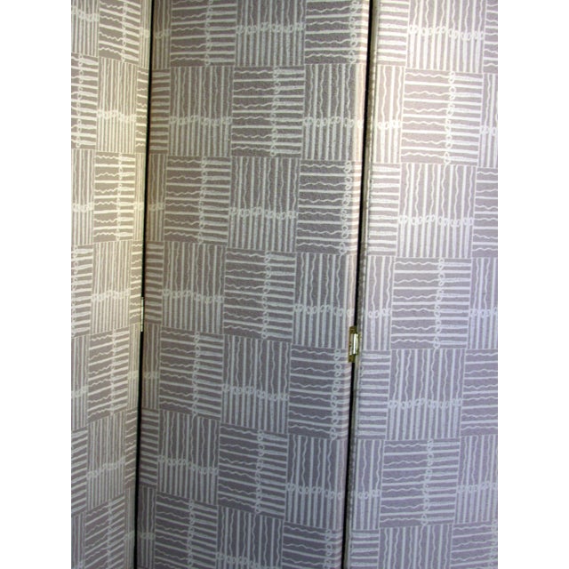Contemporary Style Large 3 Panel Room Divider For Sale - Image 9 of 13