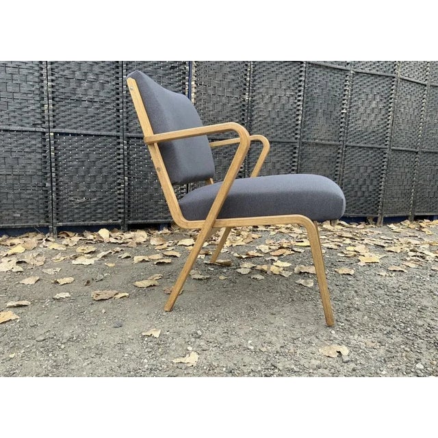 Mid-Century Modern Bauhaus Easy Chair by Selman Selmanagic for VEB Deutsche Werkstätten Hellerau, German USSR, 1950s For Sale - Image 3 of 13
