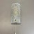 Small German Ice Glass Wall Light, 1970s For Sale - Image 3 of 18