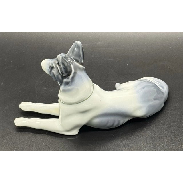 Vintage Japan German Shepherd Dog Porcelain Figurine For Sale - Image 4 of 6