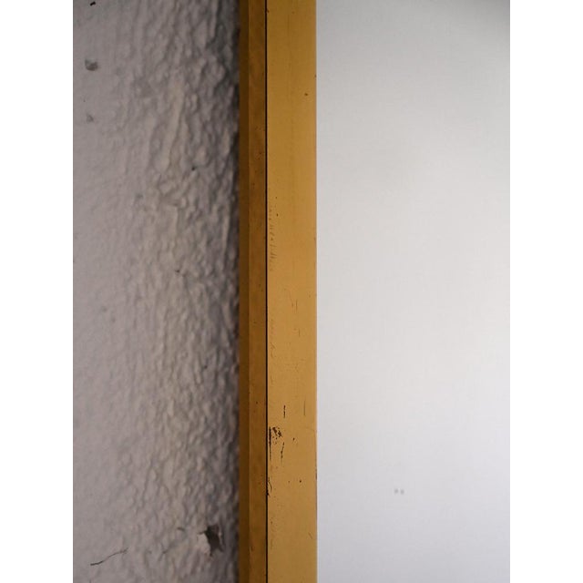 1950s half-bust mirror. Deco-style furniture accessory with metal frame and gold studs. A mirror that will decorate the...