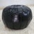 Handcrafted Moroccan Black Leather Pouf Cover – Genuine Goat Leather Ottoman, Hand-Stitched Marrakech Artisan, Minimalist Boho Decor For Sale - Image 4 of 8