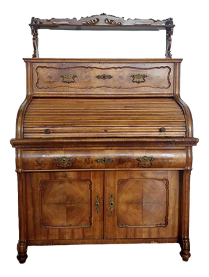 Louis Philippe Cylindrical Secretaire