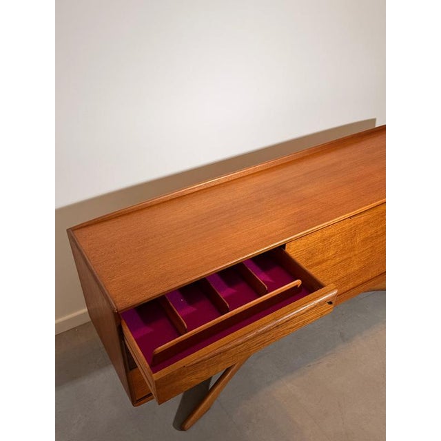 Wood Vintage Beithcraft Teak Sideboard by Val Rossi For Sale - Image 7 of 9