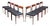 Model 418 Dining Chairs in Rosewood by Arne Vodder for Sibast Mobler, Denmark, 1960, Set of 8 For Sale