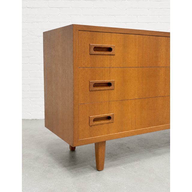 Danish Mid Century Modern Teak Credenza | Low Sideboard, Compact Apartment Size, Denmark, C. 1960’s For Sale - Image 9 of 10