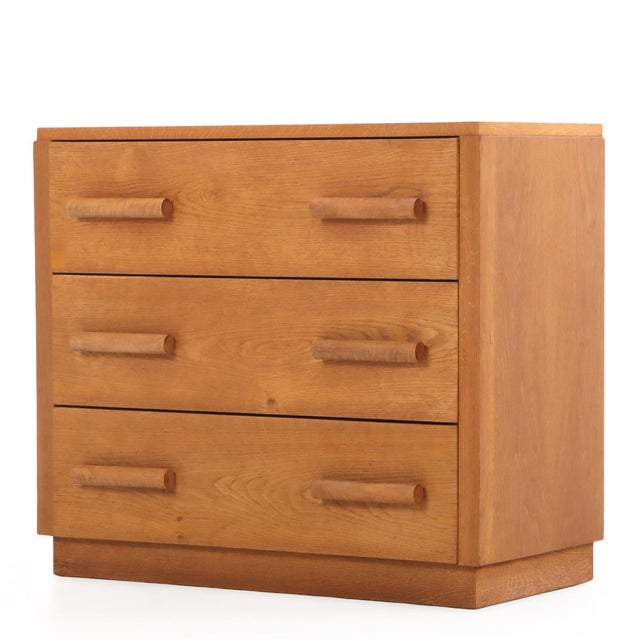 A beautifully crafted French oak dresser, dating to circa 1945, exemplifying the exceptional quality of traditional...