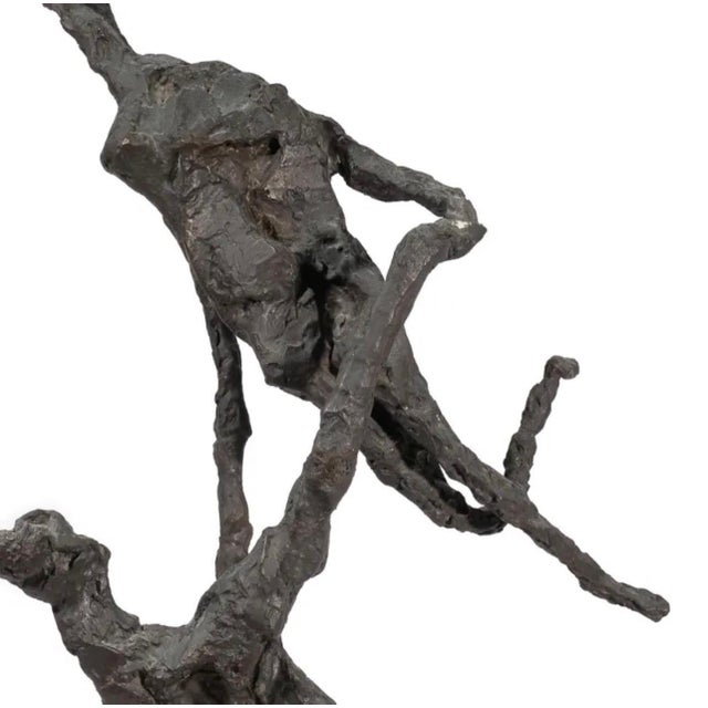 Gerard Koch, Large Bronze Modernist Sculpture Acrobats 1/3 French German Artist Gerard Koch, c.1960's For Sale - Image 11 of 12