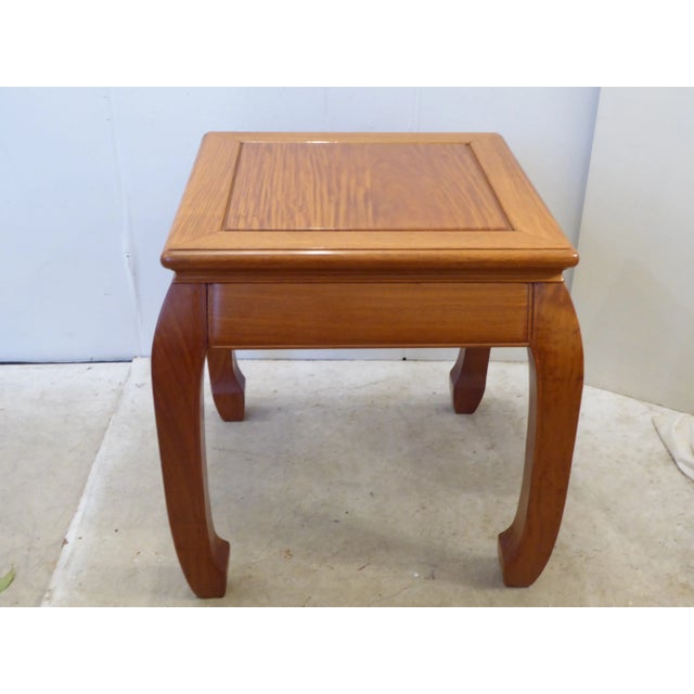 Chinese rosewood side table, sturdy, well constructed.