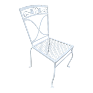 Vintage Salterini Maple Leaf Mount Vernon Wrought Iron Dining Chair