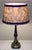 Mid-Century Modern Mid-Century Modern German Table Lamp with Patinated Metal Base and Handmade Fabric Shade by Lamplove, 1950s For Sale - Image 3 of 8