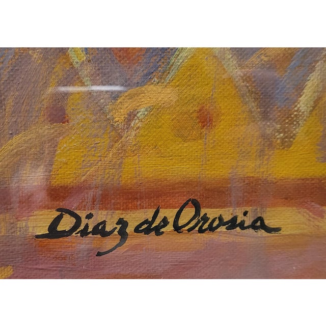 Black Roberto Díaz de Orosia, Bodegón con frutas, 1960s, Oil on Canvas For Sale - Image 8 of 18