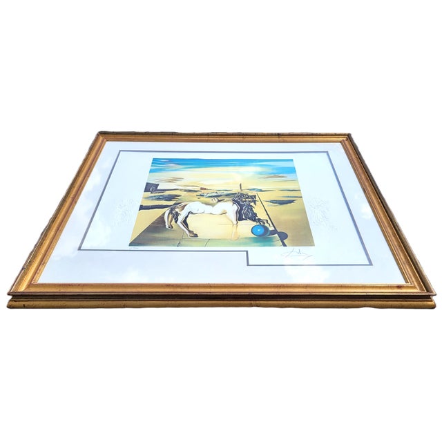 Rare Hand Signed Print Salvador Dali Lion & Horse "Invisible Sleeping Woman" Ap 13/100 For Sale - Image 12 of 14
