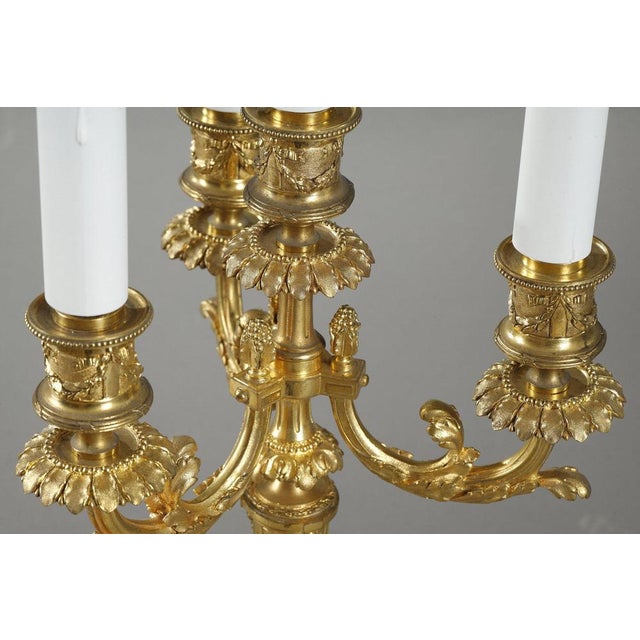 Louis XVI Candelabra in Gilt Bronze, 1900s, Set of 2 For Sale - Image 13 of 18
