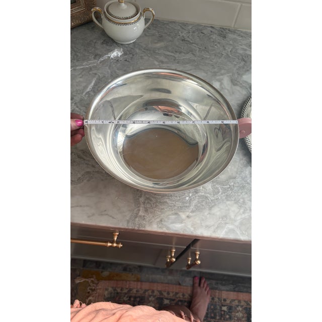 1960s Paul Revere Style Gorham Silver Plate Pedestal Bowl For Sale In Indianapolis - Image 6 of 6
