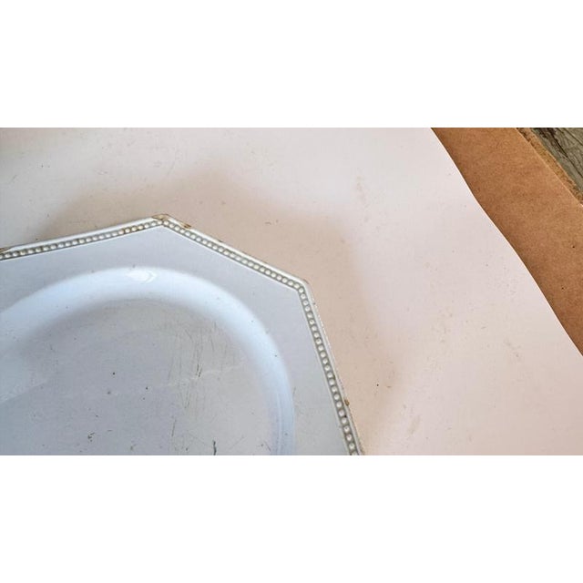 French Ceramic Tableware Set with Beads attributed to Creil Montereau, 19th Century, Set of 3 For Sale - Image 5 of 18