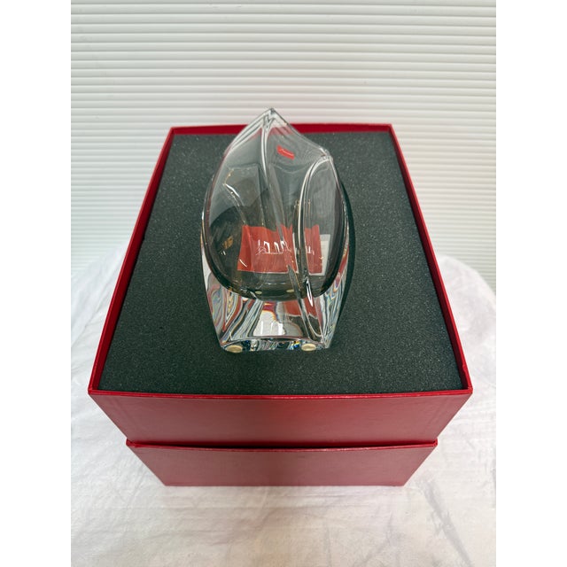 Abstract Baccarat Giverny Vase With Box For Sale - Image 3 of 12