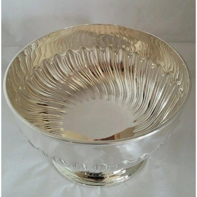Sterling Silver Punch Bowl from Harrison Brothers, London, 1913 For Sale - Image 6 of 10