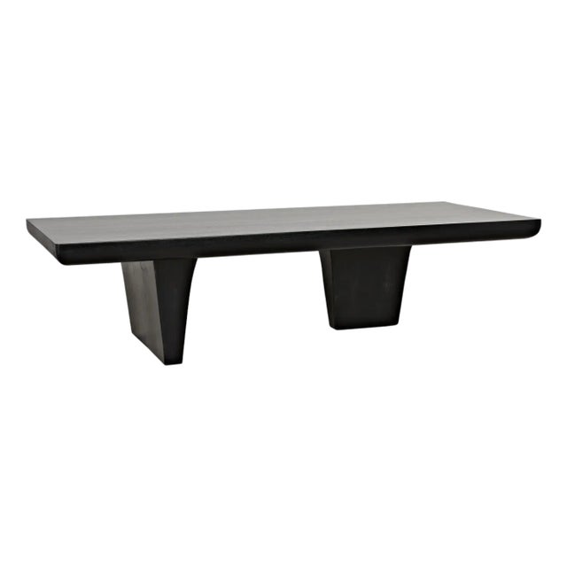 NOIR Ward Coffee Table, Hand Rubbed Black For Sale