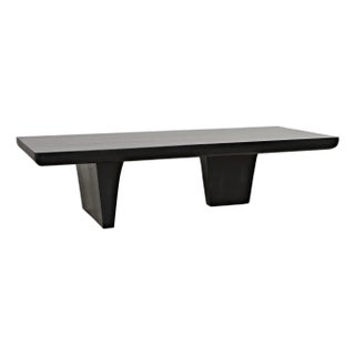 Ward Coffee Table, Hand Rubbed Black For Sale
