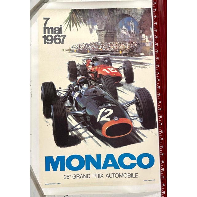 1967 Monaco Grand Prix by Michael Turner on linen The 1967 Monaco Grand Prix, held on May 7, was a memorable chapter in...