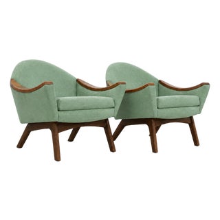Pair of Mid Century Adrian Pearsall Lounge Chairs Model 1806-C for Craft Associates- Pair For Sale