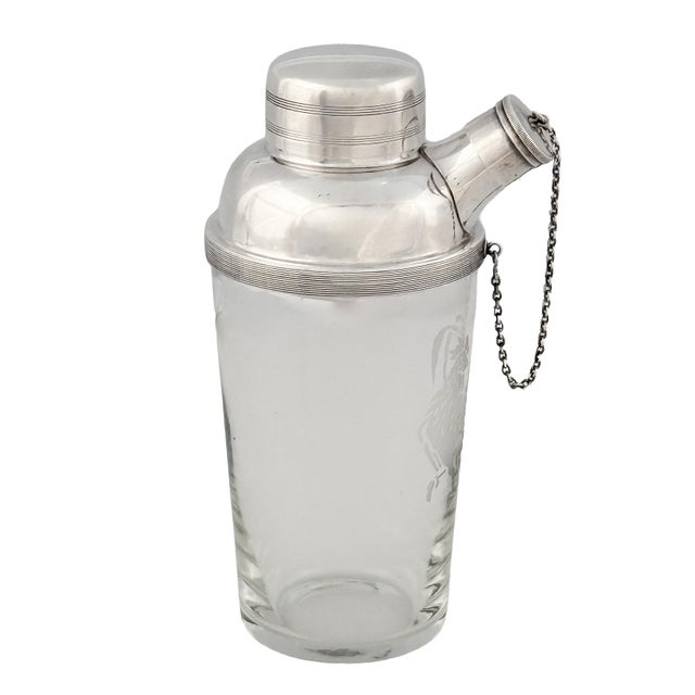 Early 20th Century English Cocktail Drinks or Martini Shaker With Cockerel by James Dixon & Sons For Sale - Image 5 of 9