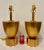 Currey & Company Currey & Co. Modern Gold Leaf Finished Table Lamps Pair as Is For Sale - Image 4 of 5