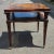 1950s Mid Century Weiman Mahogany and Tooled Leather Top Two-Tier Side Table For Sale - Image 5 of 9