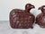 Red Vintage Huge-Japanese Hand-Carved Red Lacquered Quail Sculptures – A Pair For Sale - Image 8 of 12