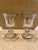 Italian Pair of 190s Arte Italica Vetro Water Goblets with Silver Etched Design Trim For Sale - Image 3 of 4
