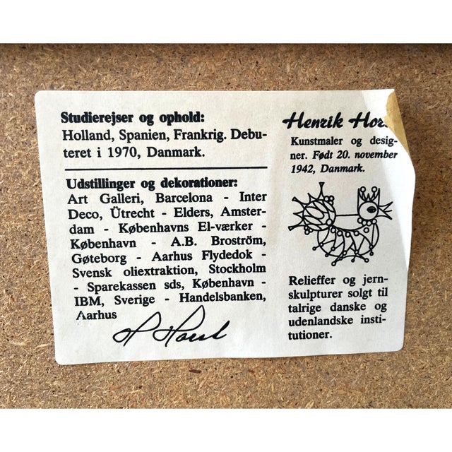 Brown Danish Brutalist Metal Wall Sculpture by Henrik Horst, 1970s For Sale - Image 8 of 18