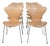 Vintage Seven Chairs in Light Anilin Leather by Arne Jacobsen, 2000s, Set of 8 For Sale