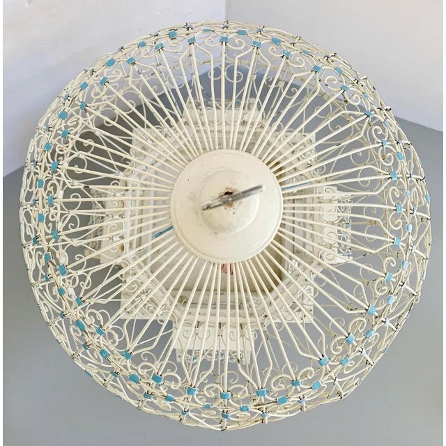 Vintage French Colonial Domed Bird Cage For Sale - Image 10 of 12