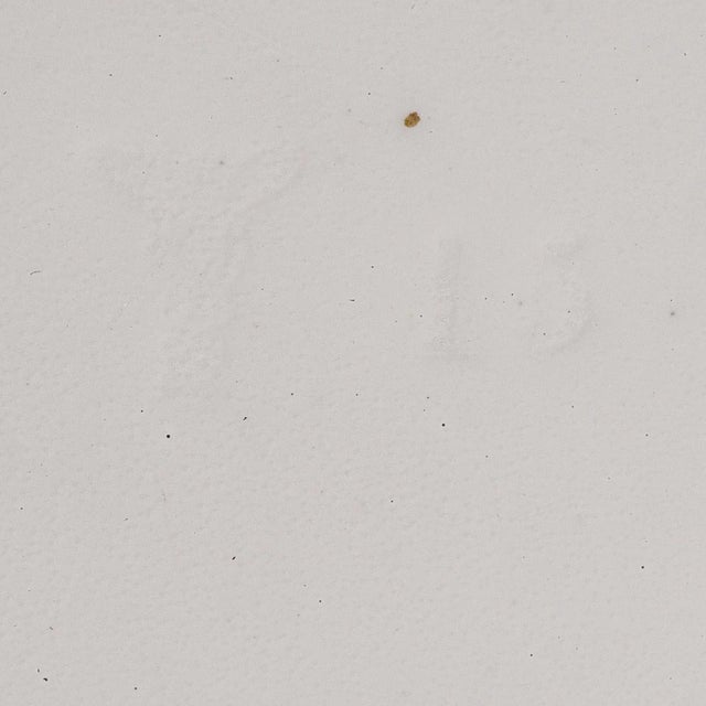 1884 Victorian Antique English Ceramic Decorative Charger Plate For Sale - Image 12 of 13