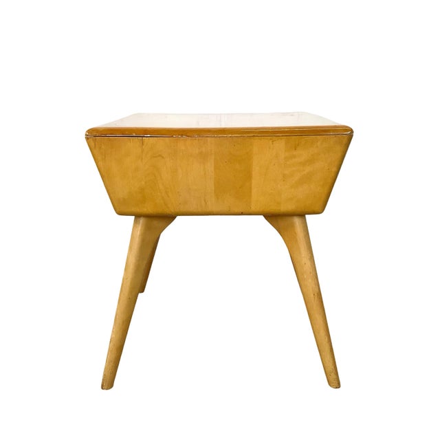 Champagne Heywood-Wakefield Solid Birch Encore End Table in Wheat For Sale - Image 8 of 18
