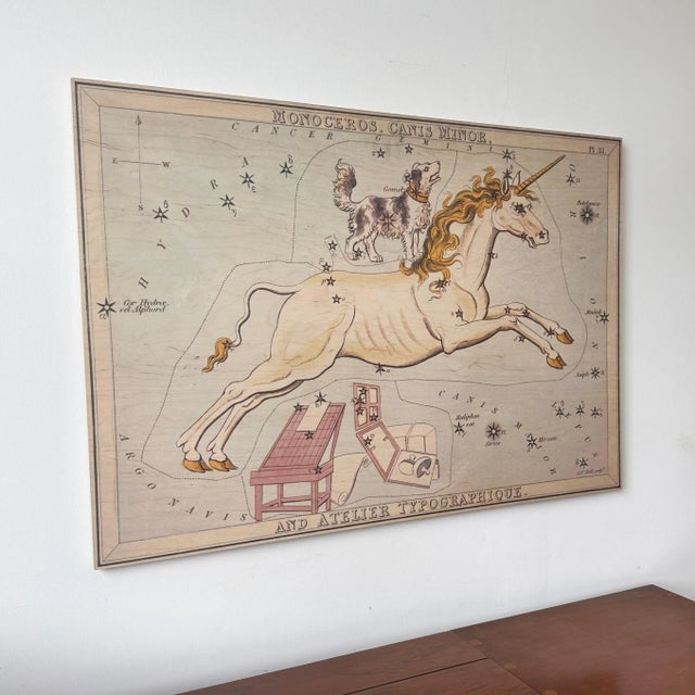 Bring a touch of astrological whimsy to your home with this art piece any antiquarian will enjoy on their wall! This wood...