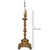 Large Spanish Baroque Giltwood and Marble Torchiere Two-Light Floor Lamp For Sale - Image 17 of 17