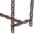 1970s Pair of Brutalist Blue Stone Top Chain Consoles, C. 1970 For Sale - Image 5 of 7